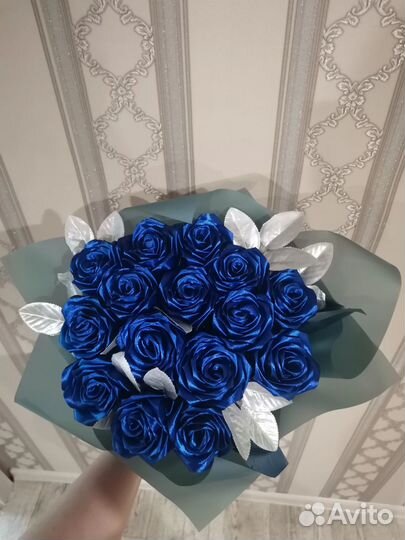 Букет из атласных лент