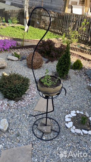 Кашпо для цветов в виде цапли