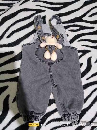 Джинсовый комбинезон