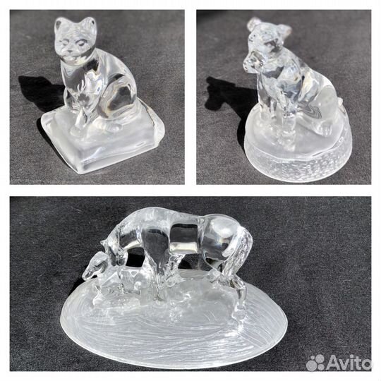 Фигурки животных и птиц хрусталь Cristal d’Arques