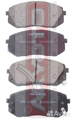 Колодки тормозные дисковые передние AKD-12105 A