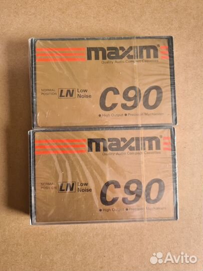 Аудиокассета Maxim c90, 2 шт