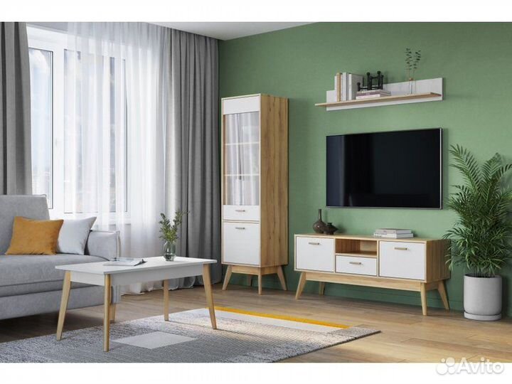 Тв-тумба Нордик-2 Wood White
