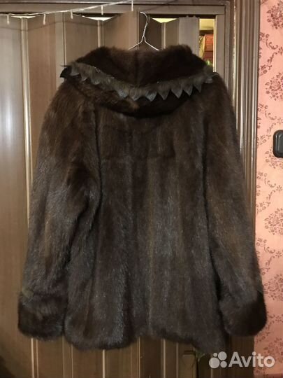 Шуба из щипанной нутрии