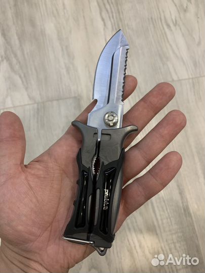 Нож-ножницы Tecline для дайвинга и подводной охоты