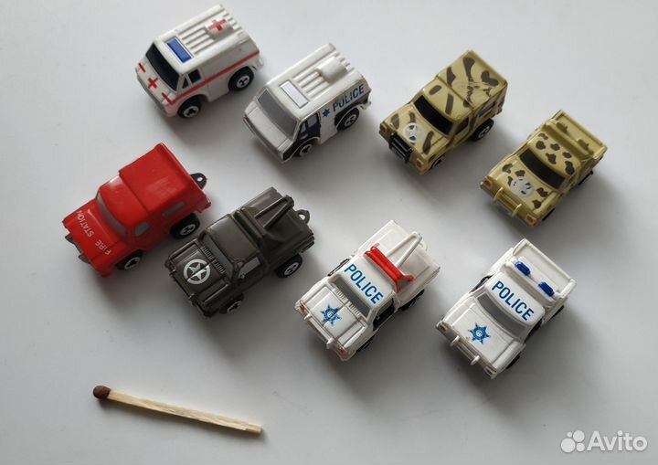 Редкий набор мини машинок из 90х
