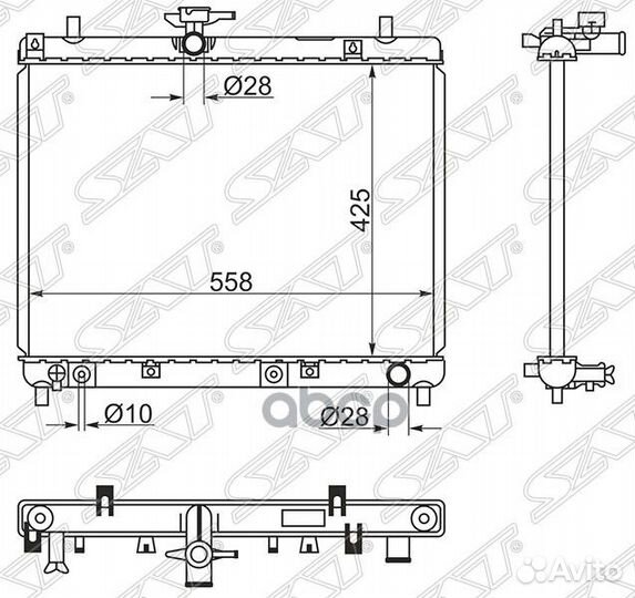 Радиатор Daihatsu Terios 06- / Toyota Rush 06-1