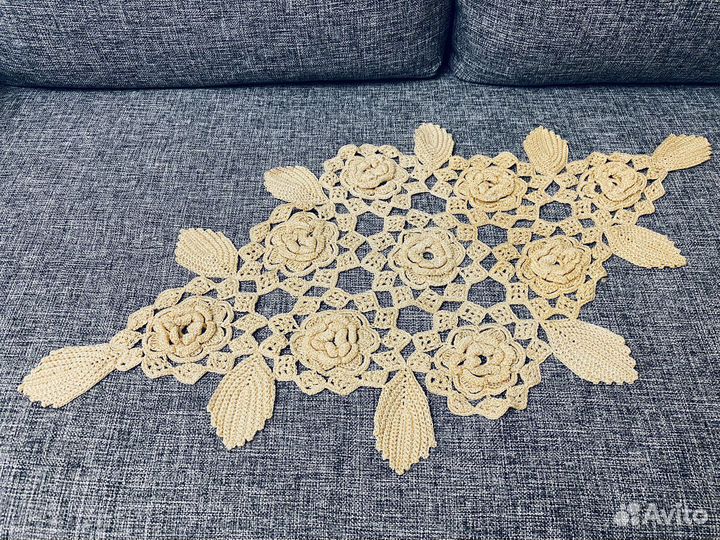 Коврик вязаный крючком