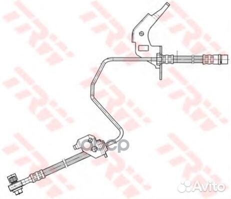 Шланг тормозной задний L opel Astra G/H/Meriva