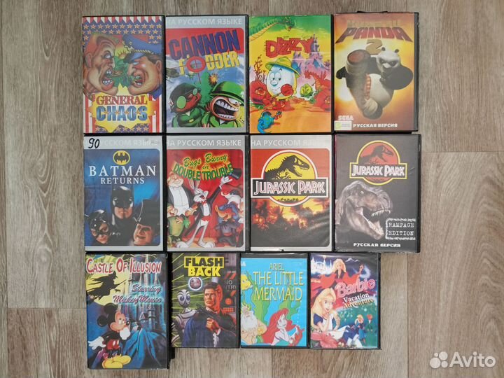 Картриджи Sega в боксах (84 шт) Часть 1, От A до L