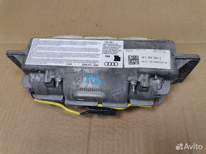Подушка в торпеду SRS 4F1880204D audi A6 4F C6