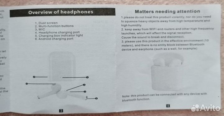 Беспроводные наушники i7s tws, Bluetooth 5,0