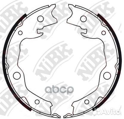 FN0621-nibkколодки барабанные Nissan Qashqai