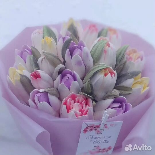 Зефирные тюльпаны