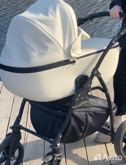 Коляска 2 в 1 эко кожа