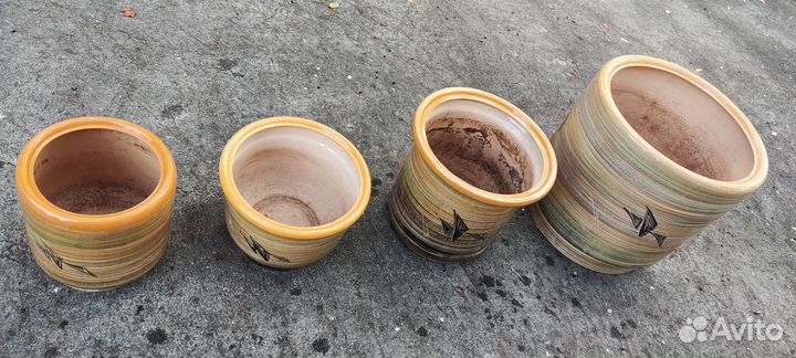 Керамические горшки большие