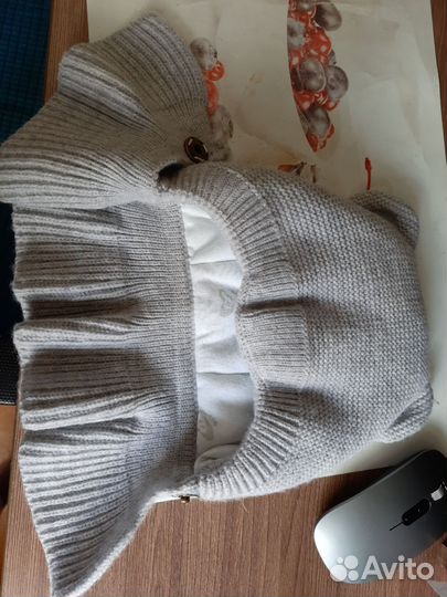 Шапка шлем зимний журавлик