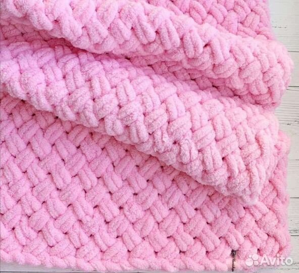 Плед детский вязаный ручная работа