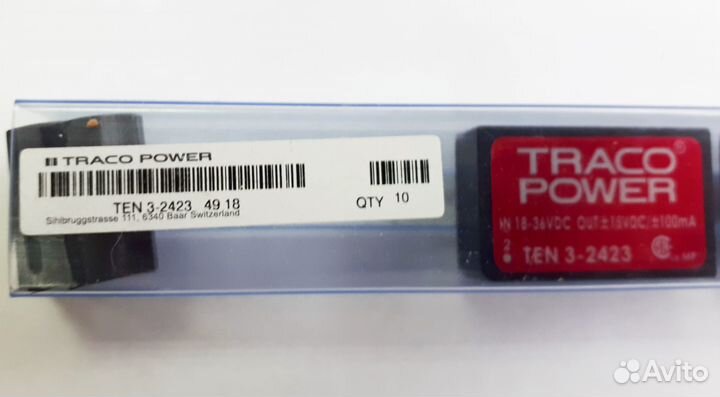 Преобразователь DC-DC Traco TEN 3-2423 12В