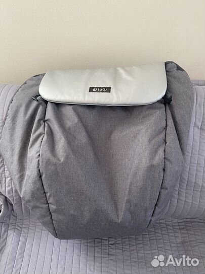 Коляска 3 в 1 Tutis Nanni 2023 Кожа Серый