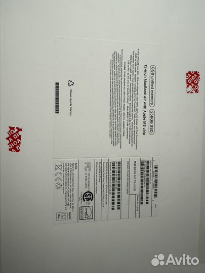 Macbook air 13 m3 8 256