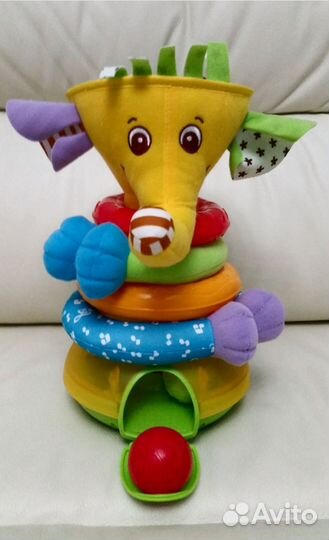 Светомузыкальная пирамидка-слоник развивающая