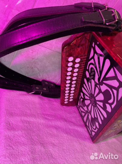 Гармонь Тульская 301 М Красный Перламутр