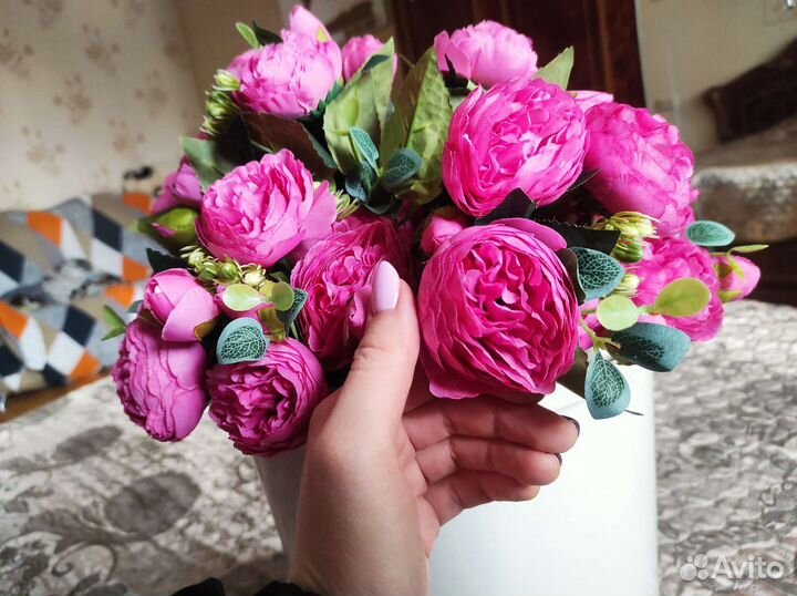 Букет пионов невянущих