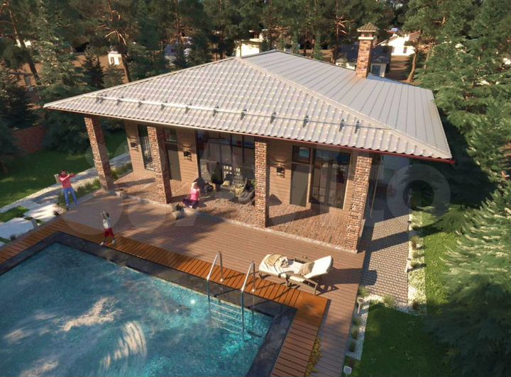 Дом 220 м² на участке 34,2 сот.