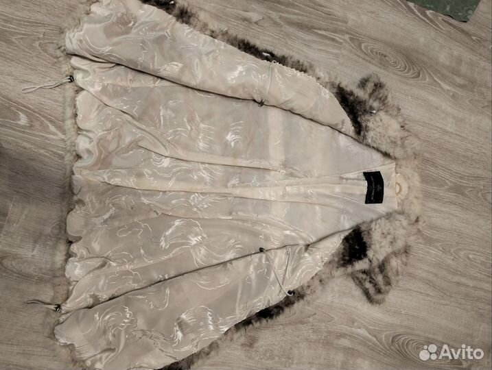 Жилет женский удлиненный из вязанной норки