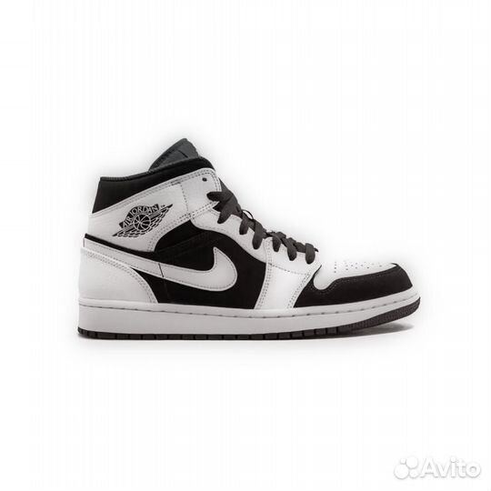 Кроссовки Nike Air Jordan 1 Mid Black White Pandas