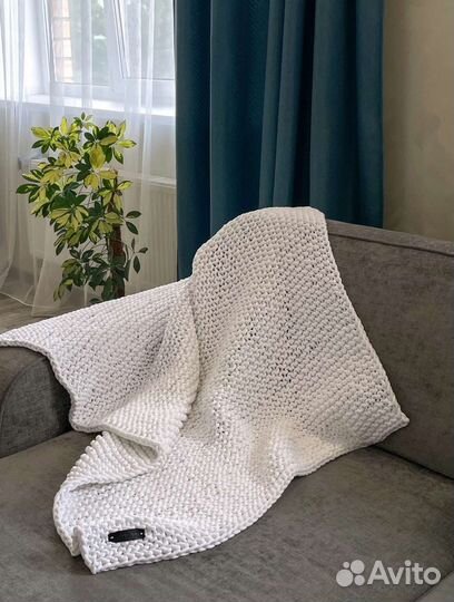 Плед вязаный