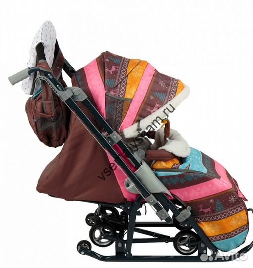 Санки коляска nika