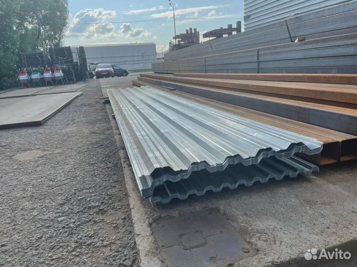 Профнастил С8 оцинкованный 3000х1200х0,3 мм. Код: