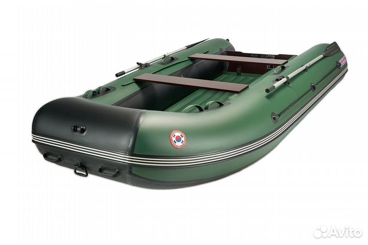 Моторная лодка mishimo lite модель df 370, зеленая