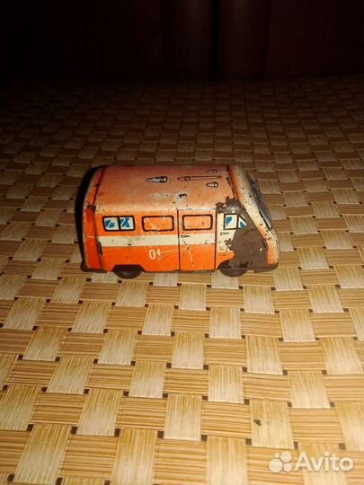 Игрушки СССР машинка СССР пожарная помощь (Рафик )