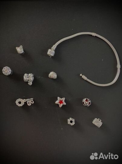 Браслет pandora оригинал, шармы пандора