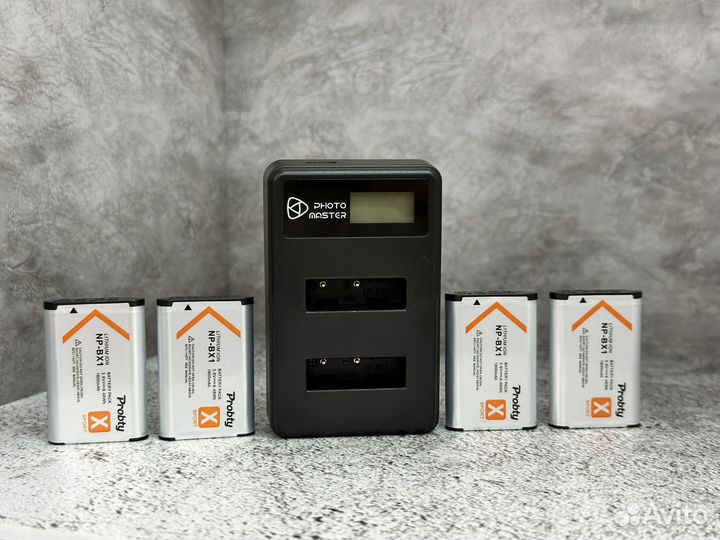 Аккумулятор + зарядка для Sony X3000 Probty (5шт)