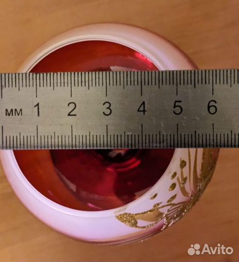 Рубиновое стекло СССР подснежники