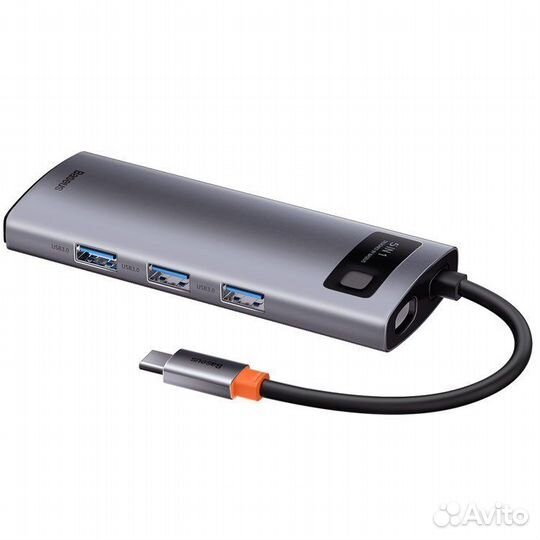 Хаб Baseus Metal Gleam Series 5-in-1