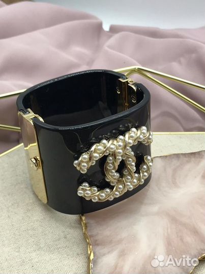 Стильный браслет-манжета Chanel оригинал