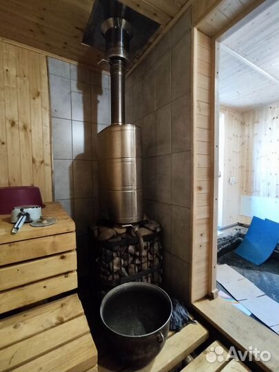 Дровяная печь для бани чугунная «нмк Сибирь-24»