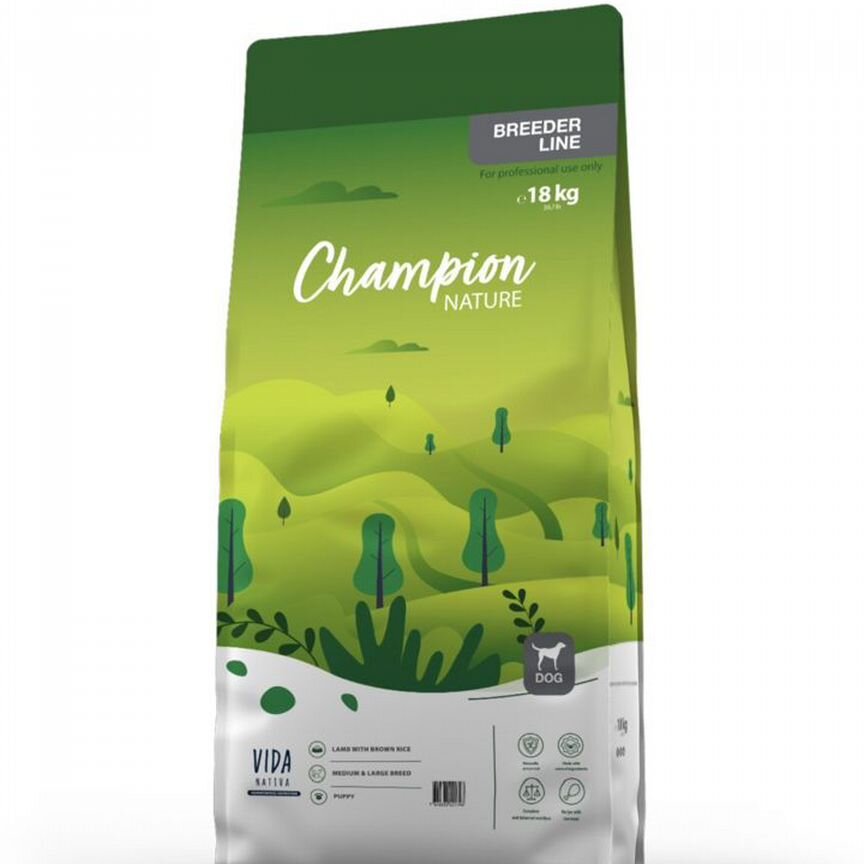 Сухой корм craftia champion nature super 18 кг