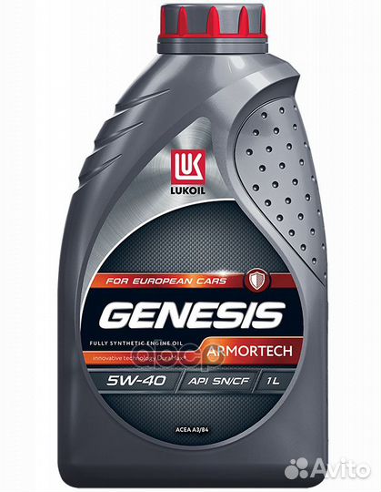 Масло моторное lukoil genesis armortech 5W-40 1