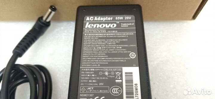 Блок питания для ноутбука lenovo 5.5x2.5