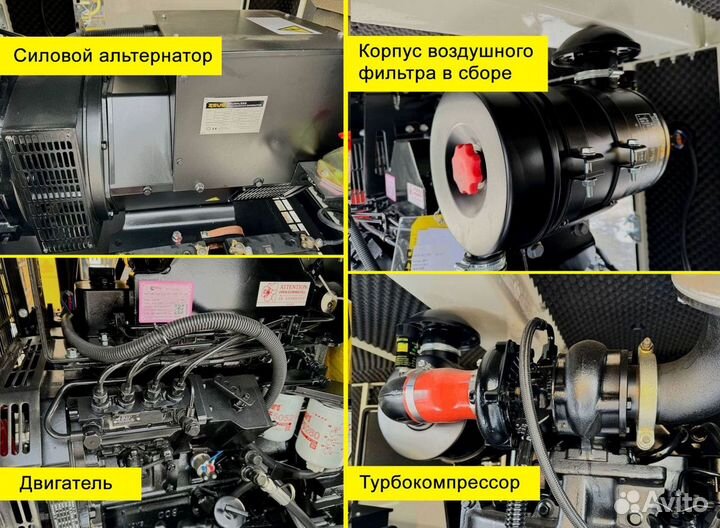 Дизельный генератор 15, 30, 50, 100, 120, 150, 200