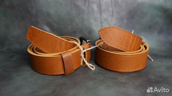 Ремень мужской из натуральной кожи ручной работы