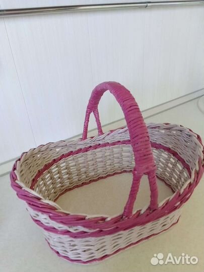 Корзина плетеная большая