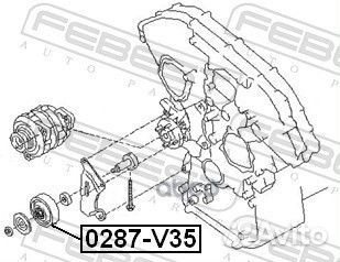 Ролик натяжной приводного ремня 0287V35 Febest