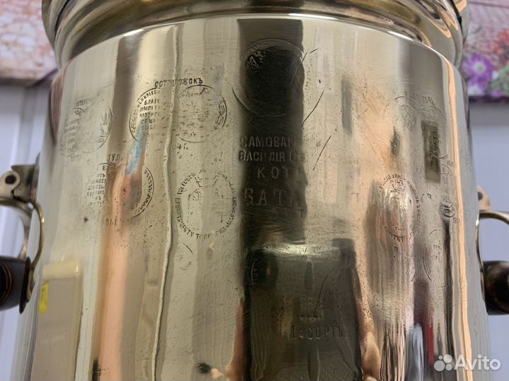 Самовар угольный на дровах 6-7 л Баташов